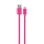 Xqisit USB - USB-C 1.8M różowy w oplocie - 1442784 - zdjęcie